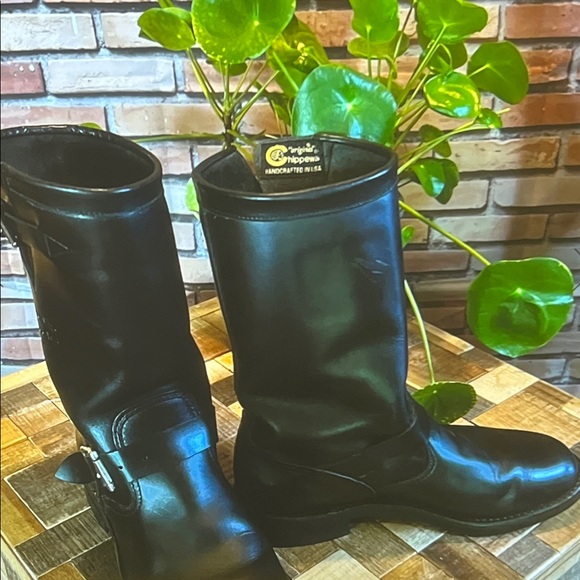 🥾 Chippewa Engineer Boots — Black — Handcrafted in USA — Sz 8.5W / 39EU - Picture 4 of 5